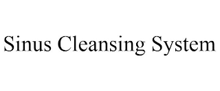 SINUS CLEANSING SYSTEM