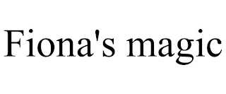 FIONA'S MAGIC