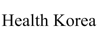 HEALTH KOREA