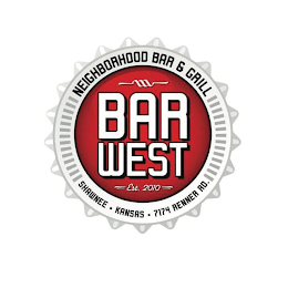 BAR WEST NEIGHBORHOOD BAR & GRILL 7174 RENNER RD. SHAWNEE · KANSAS · EST. 2010