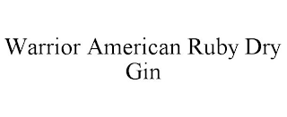 WARRIOR AMERICAN RUBY DRY GIN