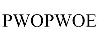 PWOPWOE