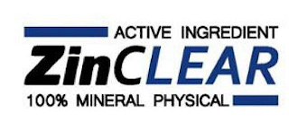 ZINCLEAR ACTIVE INGREDIENT 100% MINERAL PHYSICAL