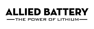 ALLIED BATTERY THE POWER OF LITHIUM