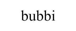 BUBBI