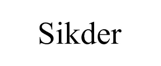 SIKDER