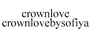 CROWNLOVE CROWNLOVEBYSOFIYA