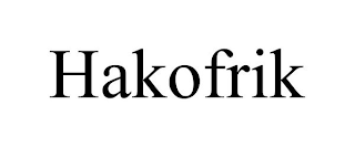HAKOFRIK