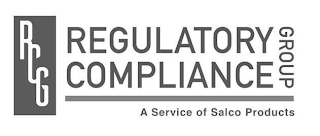 RCG REGULATORY COMPLIANCE GROUP A SERVICE OF SALCO PRODUCTS