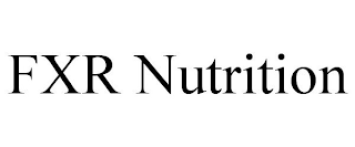 FXR NUTRITION