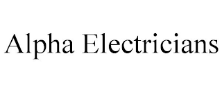 ALPHA ELECTRICIANS