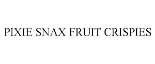 PIXIE SNAX FRUIT CRISPIES