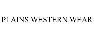 PLAINS WESTERN WEAR