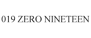 019 ZERO NINETEEN