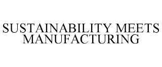 SUSTAINABILITY MEETS MANUFACTURING