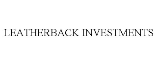 LEATHERBACK INVESTMENTS