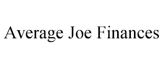 AVERAGE JOE FINANCES