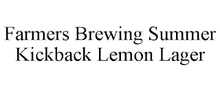 FARMERS BREWING SUMMER KICKBACK LEMON LAGER