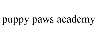 PUPPY PAWS ACADEMY