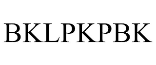 BKLPKPBK