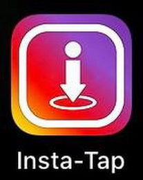 "INSTA-TAP" IS THE NAME OF THE APP ITSELF AND IT APPEARS ON THE BASE OF OF THE LOGO/IMAGERY ITSELF.