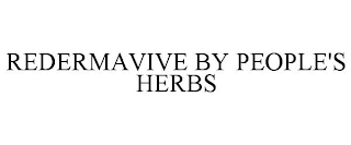 REDERMAVIVE BY PEOPLE'S HERBS