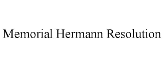 MEMORIAL HERMANN RESOLUTION