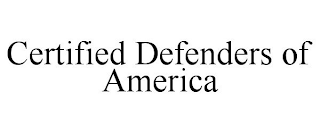 CERTIFIED DEFENDERS OF AMERICA