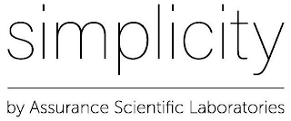 SIMPLICITY BY ASSURANCE SCIENTIFIC LABORATORIES