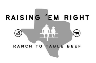 RAISING 'EM RIGHT JR RANCH TO TABLE BEEF