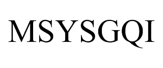MSYSGQI