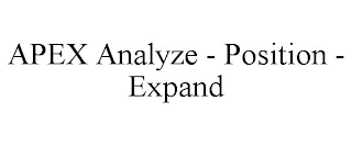 APEX ANALYZE - POSITION - EXPAND