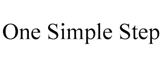 ONE SIMPLE STEP