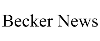 BECKER NEWS