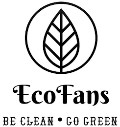 ECOFANS BE CLEAN · GO GREEN