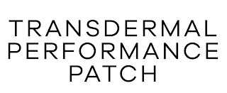 TRANSDERMAL PERFORMANCE PATCH