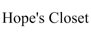 HOPE'S CLOSET