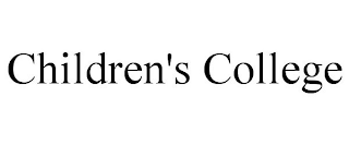 CHILDREN'S COLLEGE