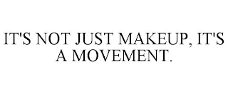 IT'S NOT JUST MAKEUP, IT'S A MOVEMENT.