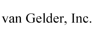 VAN GELDER, INC.