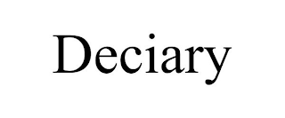 DECIARY