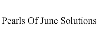 PEARLS OF JUNE SOLUTIONS