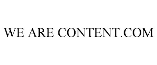 WE ARE CONTENT.COM