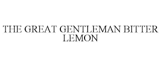 THE GREAT GENTLEMAN BITTER LEMON