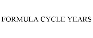 FORMULA CYCLE YEARS