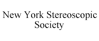 NEW YORK STEREOSCOPIC SOCIETY