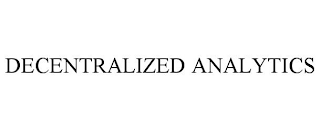 DECENTRALIZED ANALYTICS