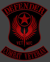 DEFENDER VET M/C COMBAT VETERAN