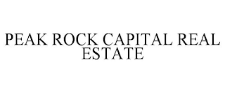 PEAK ROCK CAPITAL REAL ESTATE