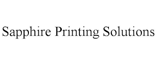 SAPPHIRE PRINTING SOLUTIONS